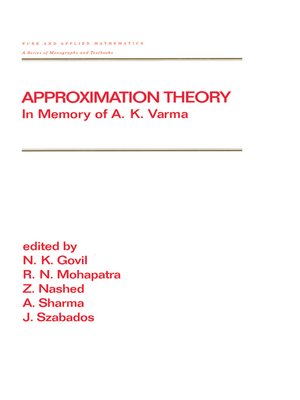 cover image of Approximation Theory